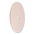 Sponges & Scrubbers | Boardwalk BWK4021NHE 21 in. Diameter Natural Hog Hair Burnishing Floor Pads - Tan (5/Carton) image number 1