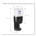 Hand Sanitizers | PURELL 5024-01 5.25 in. x 8.56 in. x 12.13 in. 1,200 mL Push-Style Hand Sanitizer Dispenser - Graphite (1/Carton) image number 4