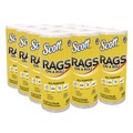 Cleaning Cloths | Scott 54992 9.4 in. x 11 in. 1-Ply Rags on a Roll - White (12/Carton) image number 0