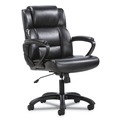 Office Chairs | Basyx HVST305 19 in. - 23 in. Seat Height Mid-Back Executive Chair Supports Up to 225 lbs. - Black image number 0