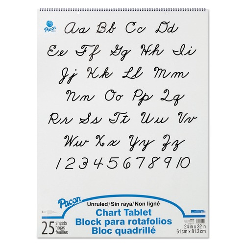 Notebooks & Pads | Pacon P0074510 25-Sheet 24 in. x 32 in. Unruled Chart Tablets - White image number 0