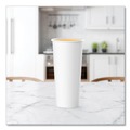 Cups and Lids | SOLO 424WN-2050 24 oz Single-Sided Poly Paper Hot Cups - White (500/Carton) image number 4