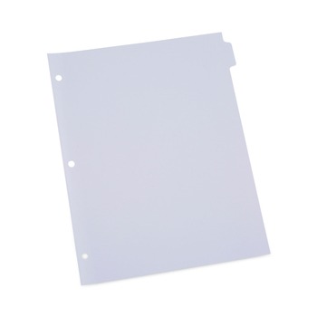 Universal UNV20845 11 in. x 8.5 in. 8 Self-Tab Index Dividers - White (24/Box)