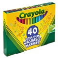 Washable Markers | Crayola 587861 Fine Bullet Tip Ultra-Clean Washable Markers - Assorted Colors (40/Set) image number 1