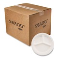  | Chinet 21204 3 Compartment Plate 10-1/4 in. Di Paper Dinnerware - White (500/Carton) image number 1