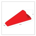 Office & Office Supplies | Master Caster 00965 Giant Foot 3.5 in. W x 6.75 in. D x 2 in. H No-Slip Rubber Wedge Doorstop - Safety Orange image number 4