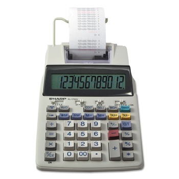 Sharp EL1750V 2 Lines/Sec Black/Red Color Printing Calculator