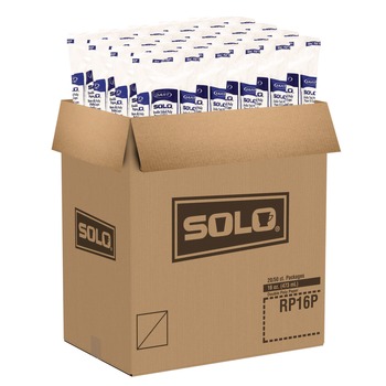 SOLO RP16P-2050 16 oz. Double Sided Poly Paper Cold Cups - White (1000/Carton)