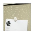 Desk Shelves | Advantus 75342 40 Sheet Capacity Wall Clips for Fabric Panels - White (50/Box) image number 4