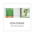 File Folders | Samsill 18907 3 Rings 5 in. Capacity 11 in. x 8.5 in. Earth's Choice Plant-Based Round Ring View Binder - White image number 3