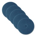 Sponges & Scrubbers | 3M 5300-20 20 in. Low-Speed High Productivity Floor Pads - Blue (5/Carton) image number 0