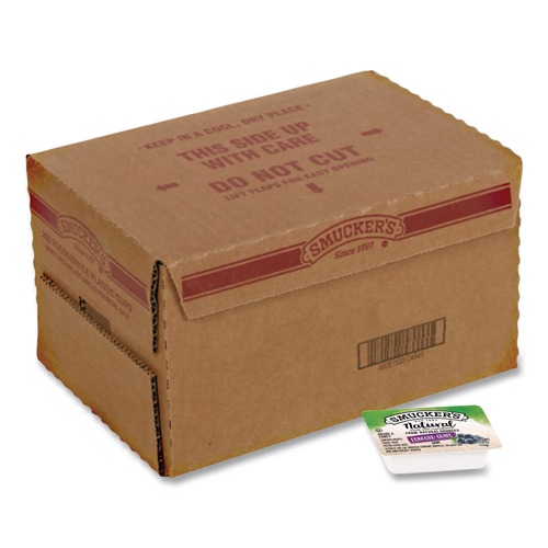 Food and Snacks | Smucker's 5150008202 Smuckers 0.5 oz Container Natural Jam - Concord Grape (200/Carton) image number 0