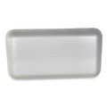 Food Trays, Containers, and Lids | GEN 10SWH 10.93 in. x 5.75 in. x 0.63 in. No. 10S Foam Meat Trays - White (500/Carton) image number 3