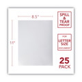 Sheet Protectors | GBC 2514496P 11 in. x 8.5 in. Unpunched Design View Poly Presentation Covers for Binding Systems - Clear Lined (25/Pack) image number 1