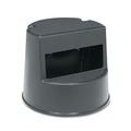 Just Launched | Rubbermaid Commercial FG252300BLA 13-1/2 in. 350 lbs. Capacity Rolling Step Stool with Retractable Casters - Black image number 2