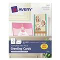 Just Launched | Avery 03378 5.5 in. x 8.5 in. 65 lbs. Inkjet Half-Fold Greeting Cards with Envelopes - Textured Uncoated White (1 Card/Sheet, 30 Sheets/Box) image number 0