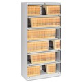 Office Filing Cabinets & Shelves | Tennsco FS361L-LGY 36 in. x 16.5 in. x 75.25 in. 6 Legal/Letter File Shelves Fixed Shelf Enclosed-Format Lateral File for End-Tab Folders - Light Gray image number 0