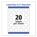 Labels | Avery 08293 1.5 in. Diameter Vibrant Inkjet Color-Print Labels with Sure Feed - White (400/Pack) image number 7