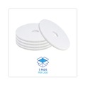 Just Launched | Boardwalk BWK4016WHI 16 in. Diameter Polishing Floor Pads - White (5/Carton) image number 3