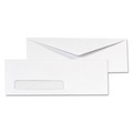 Envelopes & Mailers | Quality Park QUA90120 4.13 in. x 9.5 in. #10 Commercial Flap Gummed Closure Invoice-Format Address-Window Envelope - White (500/Box) image number 1