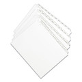 Back to School Sale | Avery 01704 11 x 8.5 Allstate Style Preprinted Legal Exhibit Side 76 to 100 Tab Index Dividers - White (25-Pieces/Set) image number 1