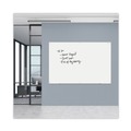 White Boards | Universal UNV43234 72 in. x 48 in. Frameless Glass Marker Board - White Surface image number 4