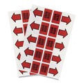 Page Flags | Redi-Tag B76809 Sign Here Removable/Reusable Page Flags - Red (50/Pack) image number 3