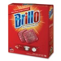 Sponges & Scrubbers | Brillo 23318 2.5 in. x 3 in. Steel Wool Soap Pads - Gray/Pink (12/Carton) image number 3