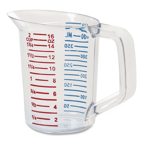 Just Launched | Rubbermaid Commercial FG321500CLR Bouncer 16 oz. Measuring Cup - Clear image number 0
