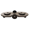 Just Launched | Rubbermaid Commercial FG264600BLA 20.25 in. x 45 in. x 8 in. 300 lbs. Capacity 2-Container Tandem Dolly - Black image number 0