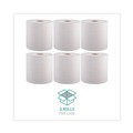 Paper Towels and Napkins | Windsoft WIN12906 8 in. x 800 ft. Hardwound Roll Towels - White (6 Rolls/Carton) image number 1