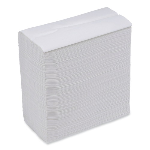 Paper Towels and Napkins | Boardwalk BWK8302 12 in. x 7 in. Tallfold Dispenser Napkin - White (10000/Carton) image number 0