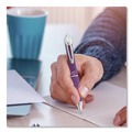 Pens | Zebra 42680 Sarasa Dry X10 Medium 0.7 millimeter Retractable Gel Pen - Violet Ink/Violet/Silver Barrel (1-Dozen) image number 3
