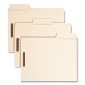 File Folders | Smead 14545 SuperTab 0.75 in. Expansion Reinforced Guide Height Fastener Folders - Manila/Letter Size (50/Box) image number 0