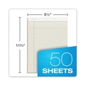 Notebooks & Pads | TOPS 63130 50-Sheet 8.5 in. x 11.75 in. Wide/Legal Rule Prism plus Colored Writing Pads - Pastel Ivory (12/Pack) image number 2