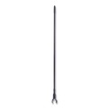 Mops | Carlisle 3697000 1 in. Diameter x 60 in. Vinyl Coated Jaw Style Metal Mop Handle - Black image number 1