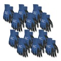 Disposable Gloves | MCR Safety N9696S Ultra Tech TaCartonile Dexterity Work Gloves - Small Blue/Black (1-Dozen) image number 0