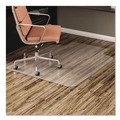 Office Chair Mats | Deflecto CM21112 EconoMat 36 in. x 48 in. Lipped Flat Packed All Day Use Chair Mat for Hard Floors - Clear image number 5