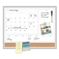 White Boards | U Brands 3891U00-01 4N1 35 x 23 Magnetic Dry Erase Combo Board - Tan/White Surface/Silver Aluminum Frame image number 2