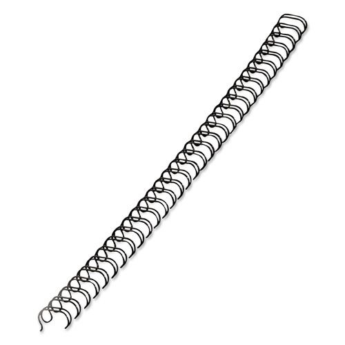 Binding Spines & Combs | Fellowes Mfg Co. 52541 0.375 in. Diameter 80 Sheet Capacity Wire Bindings - Black (25/Pack) image number 0