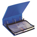 Desktop Organizers | Advantus 50904 13 in. x 9.25 in. 3-Hole Punched Expanding Zipper Pouch - Clear/Black image number 3