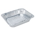  | Handi-Foil 205930 4.56 in. x 5.56 in. x 1.63 in. 1 lbs. cap. Aluminum Oblong Container - Silver (1000/Carton) image number 1