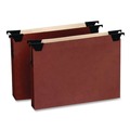 File Folders | Pendaflex 45432 3 Dividers 1/3-Cut Tabs Letter Size Premium Expanding Hanging File Pockets with Swing Hooks and Dividers - Brown (5/Box) image number 2