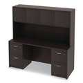 Office Desks & Workstations | Alera ALEVA256624ES Valencia Series 65 in. x 23.6 in. x 29.5 in. Credenza Shells - Espresso image number 4