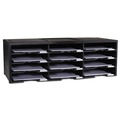 Desktop Organizers | Storex 61602U01C 12 Compartments 10.63 in. x 13.3 in. x 31.4 in. Literature Organizer - Black image number 0