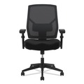 Office Chairs | HON HVL581.ES10.T 18 in. to 22 in. Seat Height 250 lbs. Capacity High-Back Task Chair - Black image number 1