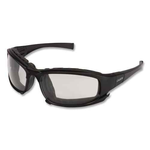 Safety & First Aid | Ansell 25672 V50 Calico Safety Eyewear with Head Strap, KleenVision Anti-Fog Coating, Black Nylon Frame, Clear Polycarbonate Lens image number 0