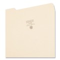 Just Launched | Smead 10339 1/3-Cut Assorted Tabs 0.75 in. Expansion 100% Recycled Manila Top Tab File Folders - Letter Size, Manila (100/Box) image number 2