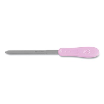 LETTER OPENERS | Westcott 15424 9 in. Pink Ribbon Stainless Steel Letter Opener - Pink