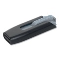 Office Electronics & Batteries | Verbatim 49168 256 GB Store 'n' Go V3 USB 3.0 Drive - Black/Gray image number 1